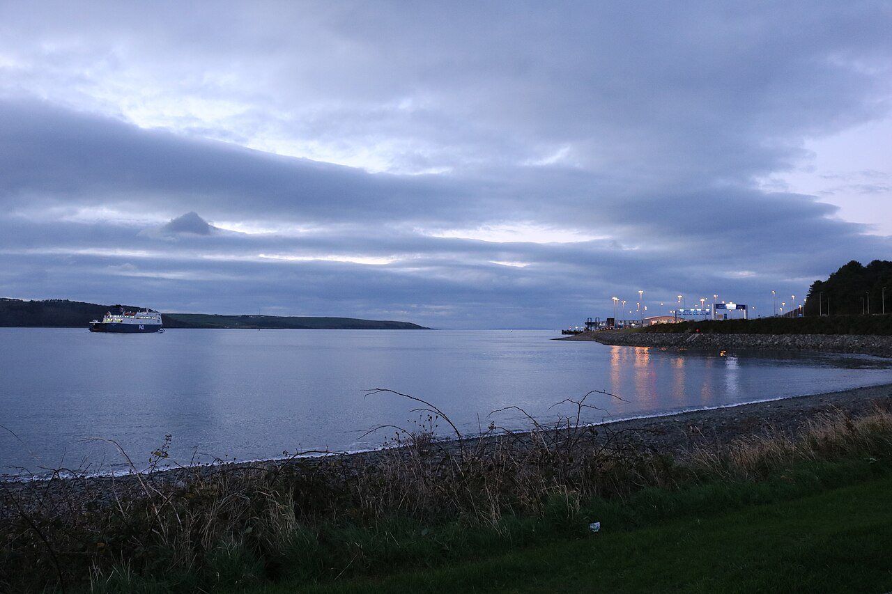 Loch Ryan, looking across the sea loch.