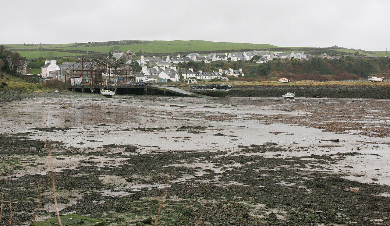 Drummore and its shoreline.