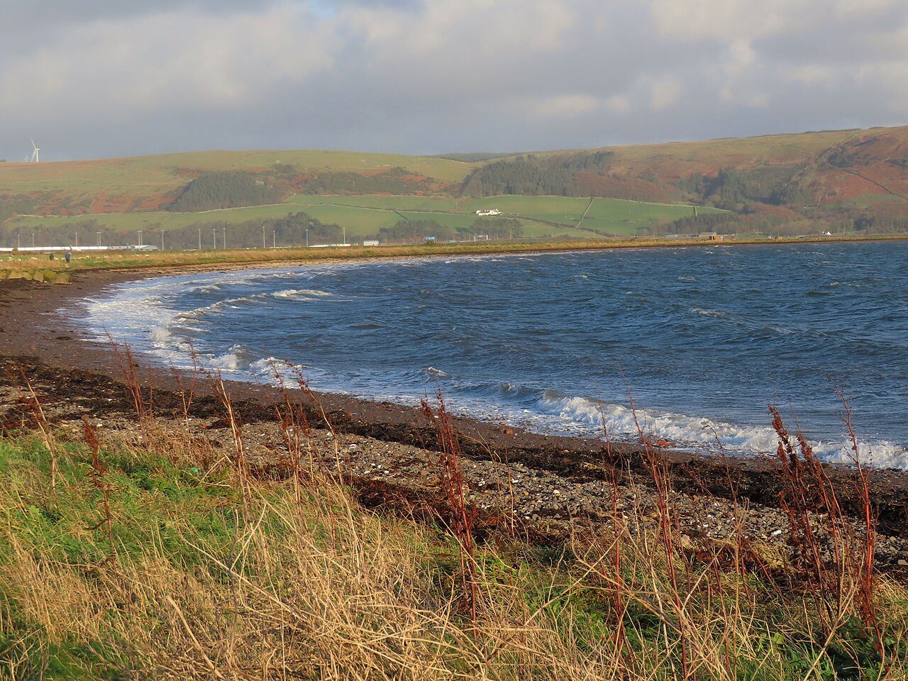 The sheltered shore at The Wig near Kirkcolm.
