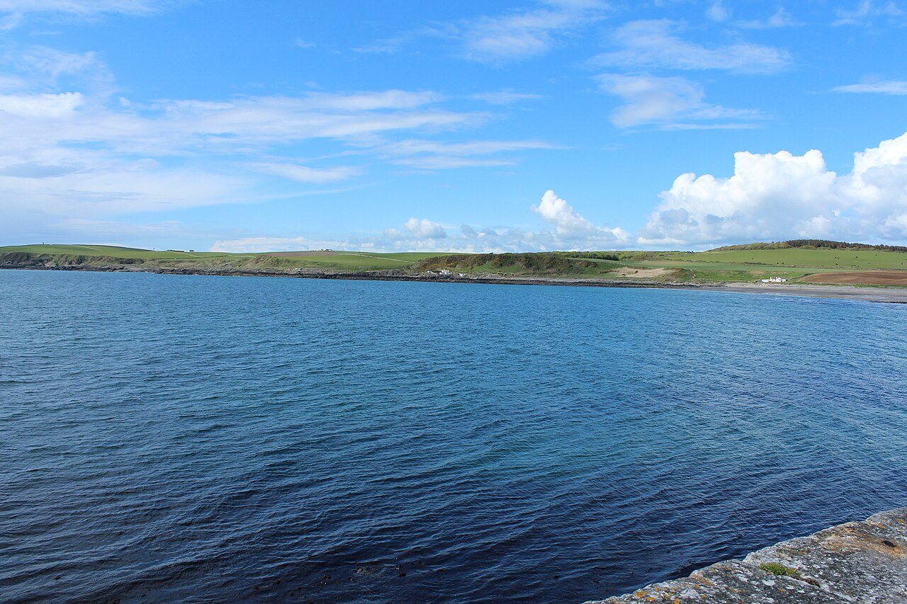 A view across Port Logan Bay.