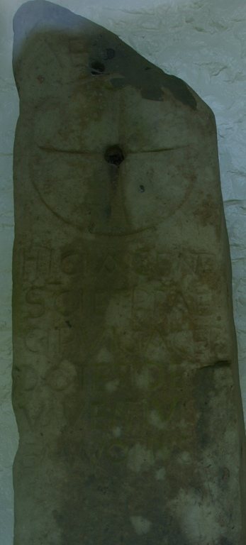 An early Christian inscribed stone at Kirkmadrine.