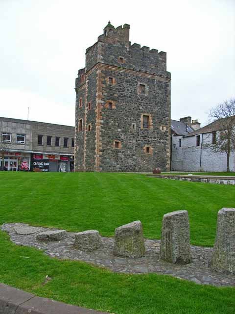 Castle of St John in Stranraer, an example of a Scottish tower house.