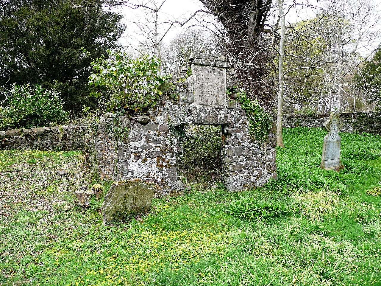 A mausoleum in Kirkcolm old churchyard, illustrating a respectful visit to local burial grounds.