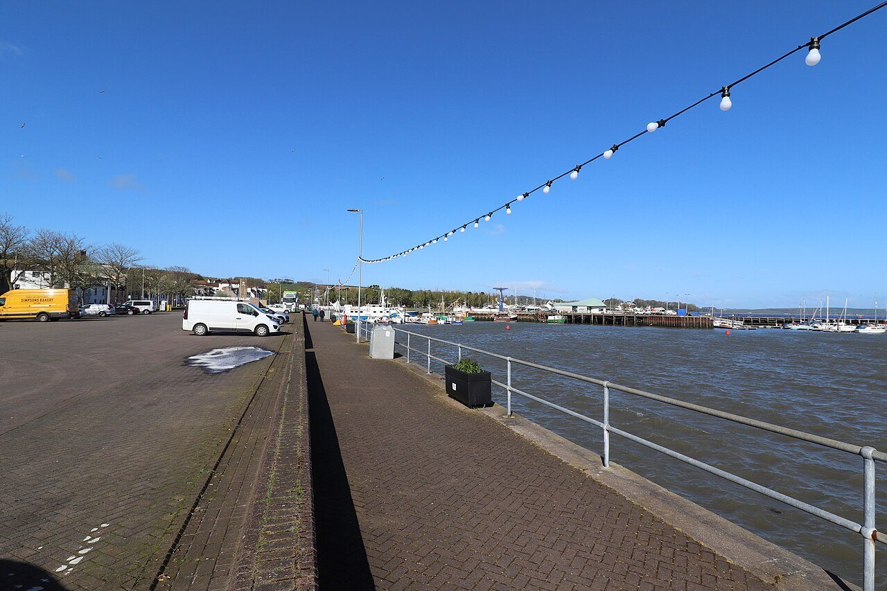 The waterfront promenade in Stranraer.