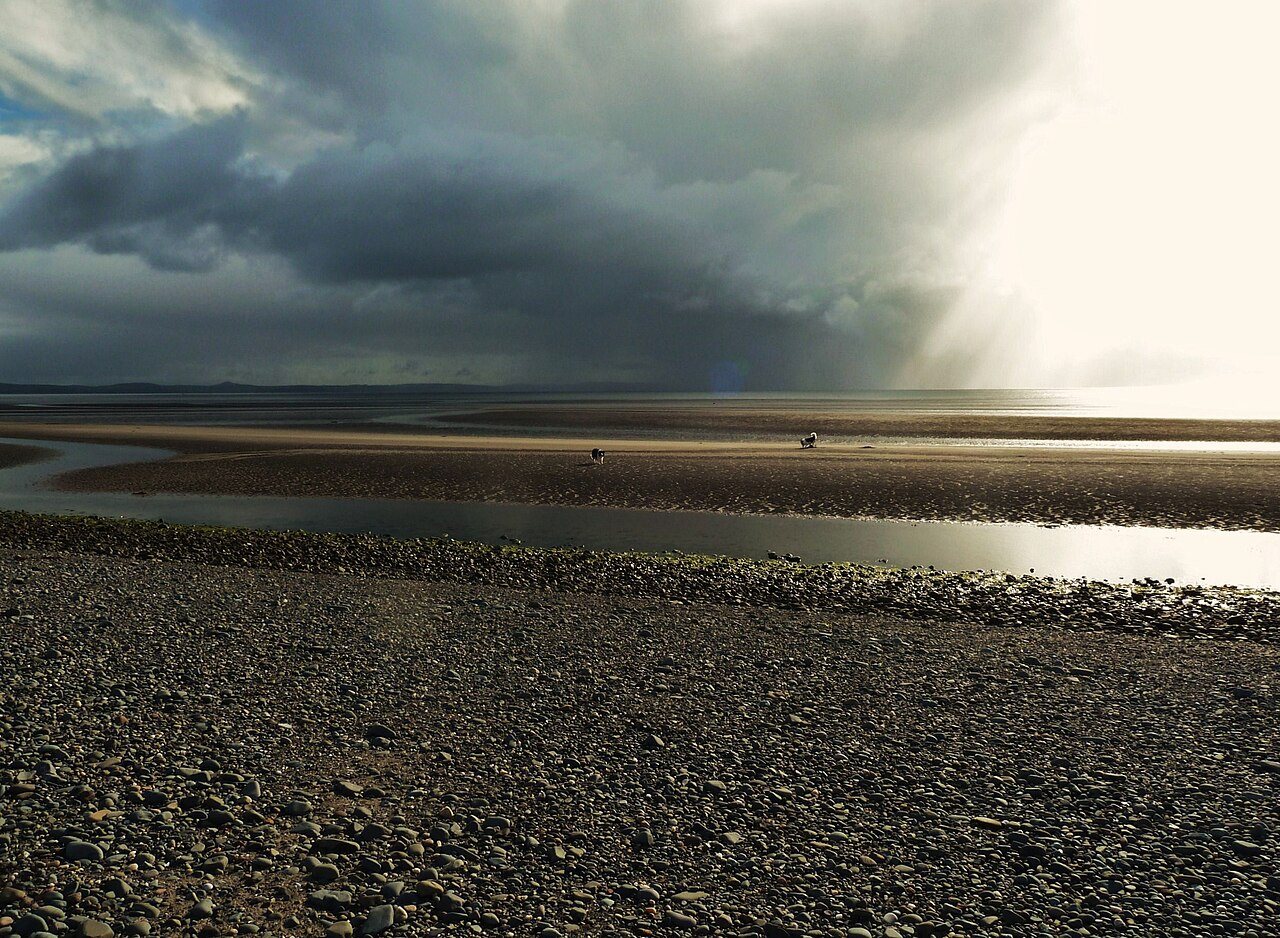 Storm clouds above Luce Bay.