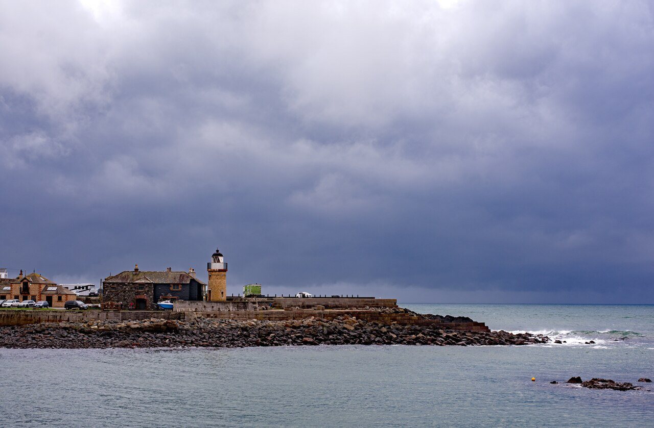 The Portpatrick shoreline photographed on 15 October 2017.