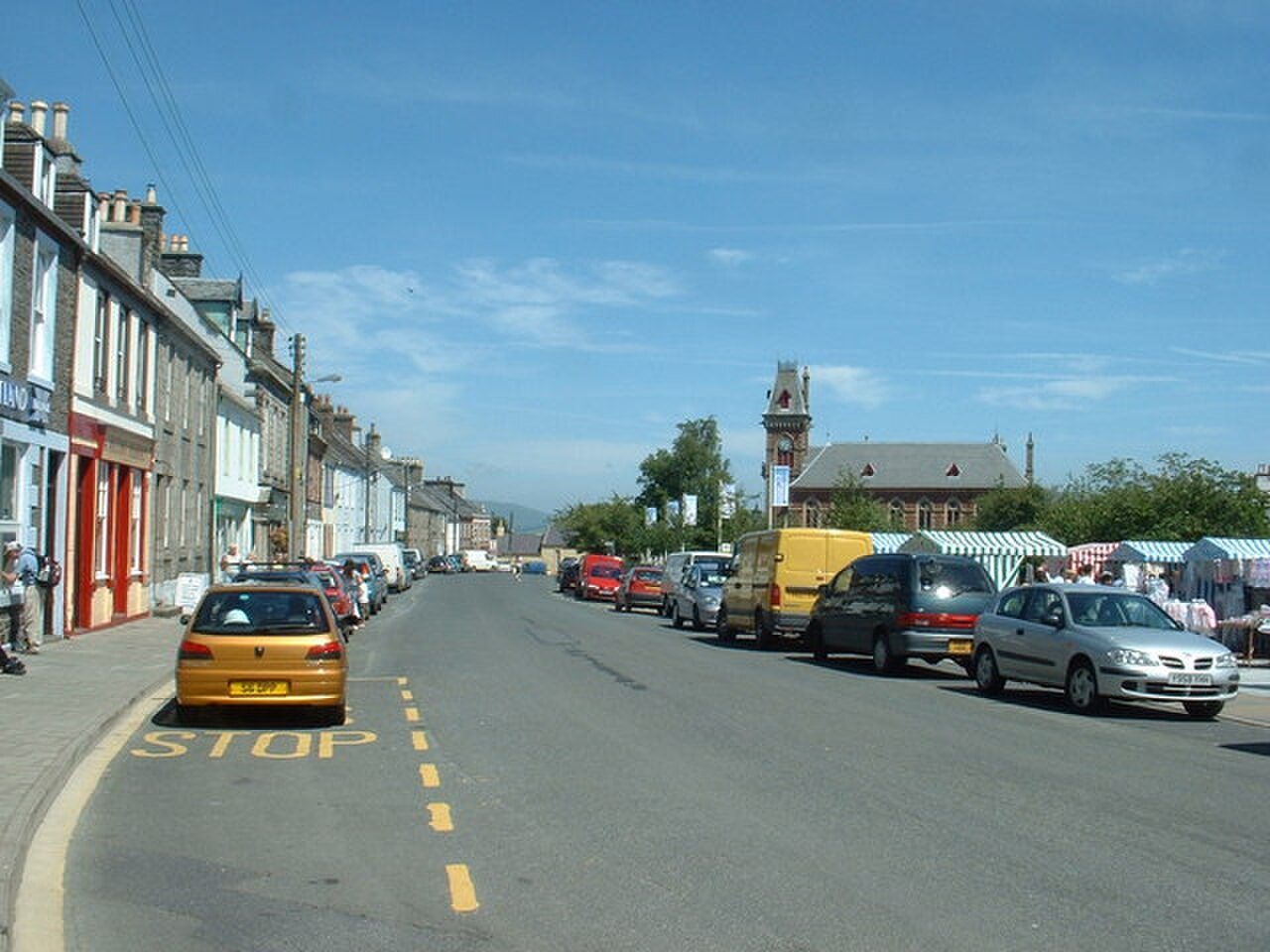 The main street in Wigtown.